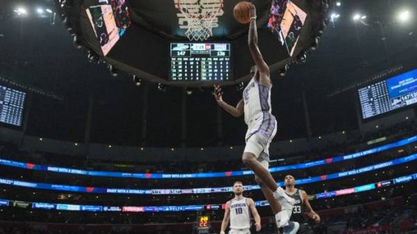 «Клипперс» и «Сакраменто» провели второй по результативности матч в истории НБА